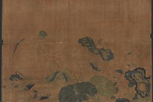 缂丝花鸟轴