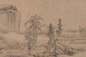仿黄子久天池石壁图