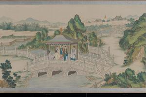 红楼梦  贾政游大观园图景三