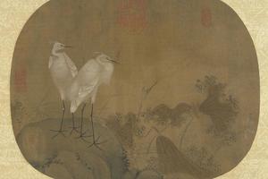 莲鹭图