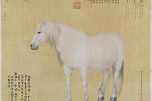 十骏图奔霄骢轴