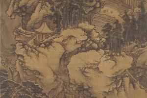 武当雪霁图轴