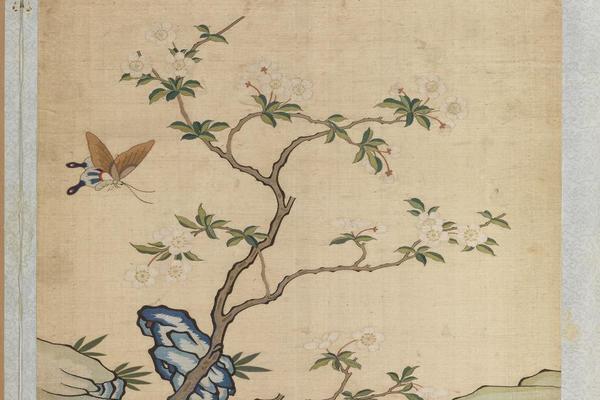 刻丝花卉册　李花