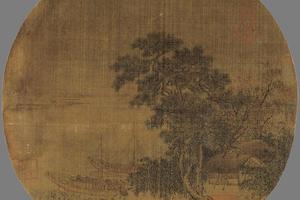 野舟横渡图