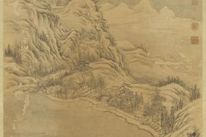 清董邦达断桥残雪轴