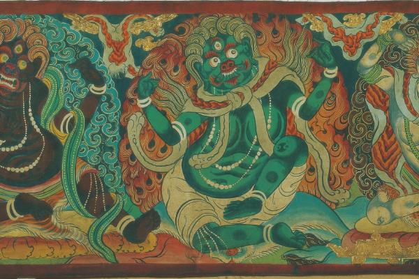 西藏手绘唐卡长卷-3