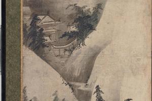 四季山水图屏风第二屏