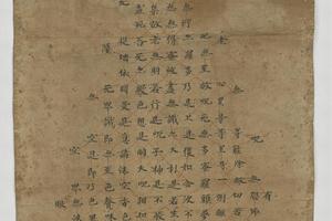 写经P.2731佛说帝释般若波罗蜜多心经手稿