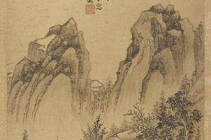 雨山高峙图