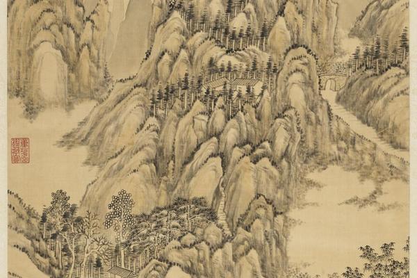 天平山景轴