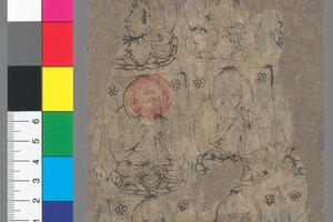 绘画P4714线描佛像