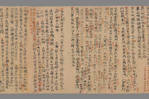 瑜伽师地论分门记一卷上部 手稿