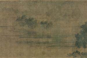 潇湘八景图卷之萧湘夜雨