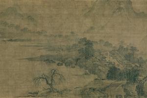 潇湘八景图卷之山市晴岚