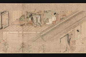 镰仓时代 住吉物语画卷