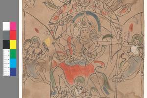 彩绘人物手稿