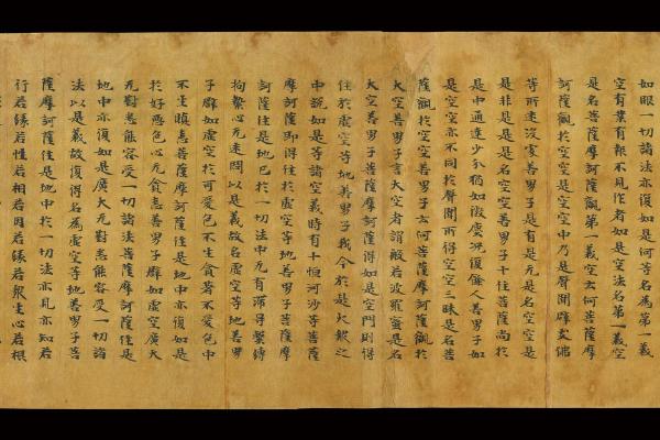 大英博物馆 S2598莫高窟(Ch79II8)大般涅槃经卷十六手稿