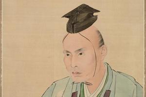 江户时代 鹰见泉石像轴