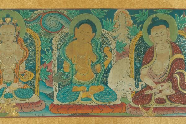 西藏手绘唐卡长卷-2
