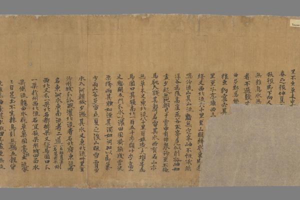 法藏 P2005建中二年 沙州都督府图经卷手稿