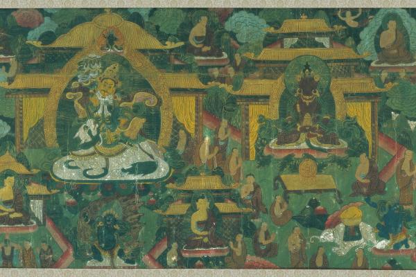 西藏手绘唐卡长卷-4