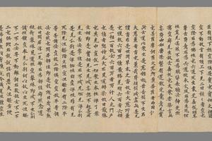 佛为心王菩萨说投陀经卷卷上手稿
