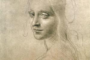 岩间圣母天使般的脸 Face of the Angel for the Virgin of the Rocks