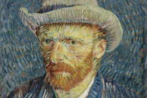 Self-portrait with grey felt hat (September 1887 - October 1887)