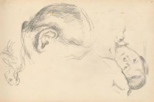 Three Heads, One of Madame Cézanne 