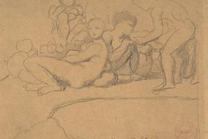 Nude Figures for L' ge d'Or, Chateau de Dampierre