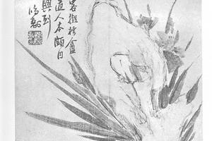 拟方薫兰石图册页