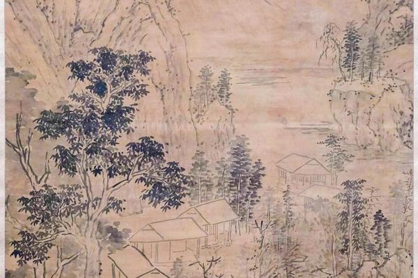 山馆纳凉诗意图