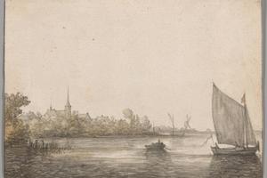 View of IJsselmonde Seen Across the New Maas （在新马斯对面看到的景色）