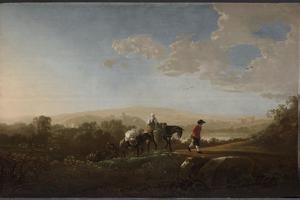 Travelers in Hilly Countryside （在丘陵乡村的旅行者）