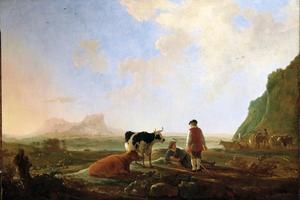 Herdsmen with Cows（拥有奶牛的牧民）