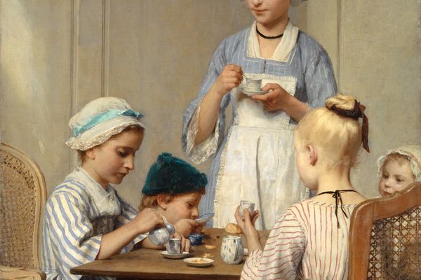 Children at Breakfast （孩子们吃早餐）