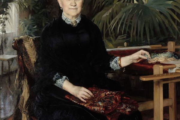Portrait Of Mrs. Anna Sinebrychoff（安娜·西内布里霍夫夫人的肖像）