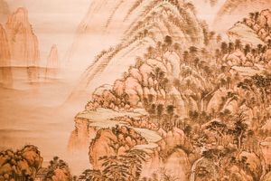 仿大痴山水图