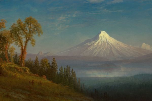 Mount St. Helens, Columbia River, Oregon （圣海伦斯山，哥伦比亚河，俄勒冈州）