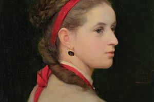 Girl With Red Hair Ribbon （红头发丝带的女孩）