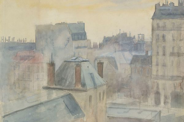 View of the artist's studio in Paris（艺术家在巴黎的工作室景观）