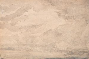 Regnerischer Himmel über einer Seelandschaft （海景上的雨天）