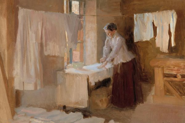 Woman Ironing, Study for the Washerwomen（熨衣服的女人，洗衣女工的习作）