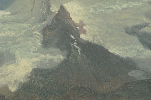 Cloud Study with Mountain Peaks（有山峰的云研究）