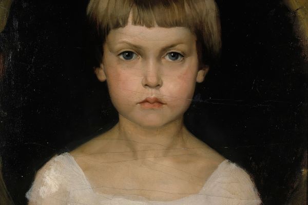 Portrait Of The Artist′s Sister Berta Edelfelt（艺术家的妹妹贝尔塔·埃德尔菲尔特的肖像）