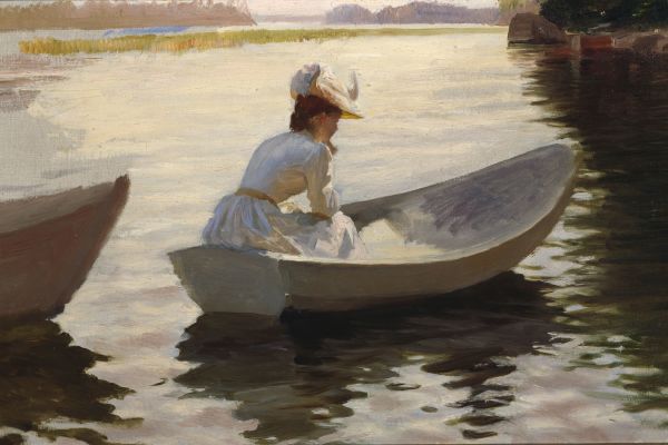 Woman in a boat（船上的女人）