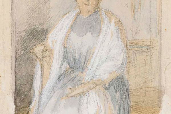 Portrait of Mrs. Anna Sinebrychoff, Sketch（安娜·西内布里霍夫夫人的画像，素描）