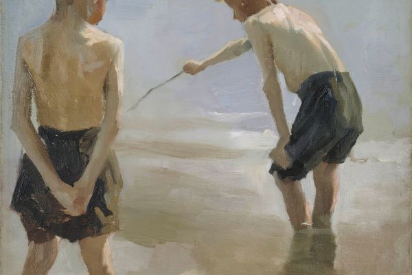 Study for the Boys Playing on the Shore（景观）