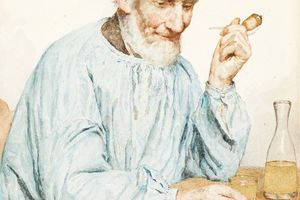 Farmer From Ins At Table （餐桌上的农夫）