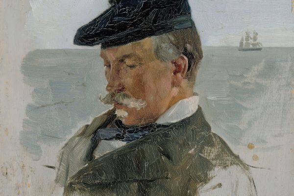 Portrait Sketch of Adolf von Becker the Painter（画家阿道夫·冯·贝克尔的肖像素描）